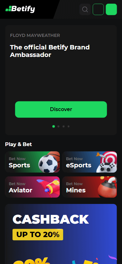 Bonus dell’applicazione mobile del casinò Betify